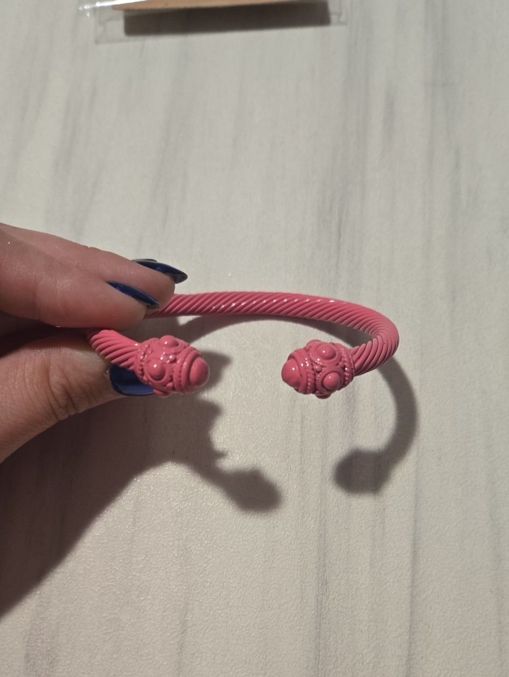 Pink Twisted Open Cuff Bracelet - Women Accessories